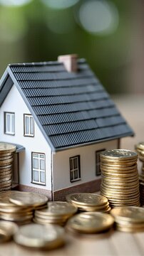 Mortgage and financing concept, investing in properties for growth and financial success.