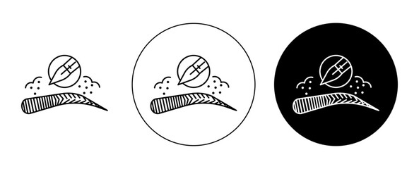powder brows icon editable vector set © Creatives