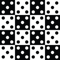 Checkered Background & Domino Vector Seamless Pattern Digital Paper – Classic Geometric Design for Scrapbooking, Textiles, Wrapping Paper, and Graphic Design Projects