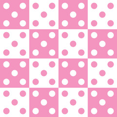 Checkered Background & Domino Vector Seamless Pattern Digital Paper – Classic Geometric Design for Scrapbooking, Textiles, Wrapping Paper, and Graphic Design Projects