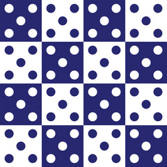 Checkered Background & Domino Vector Seamless Pattern Digital Paper – Classic Geometric Design for Scrapbooking, Textiles, Wrapping Paper, and Graphic Design Projects