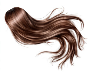 Hair, flying in the wind, brown hair color,