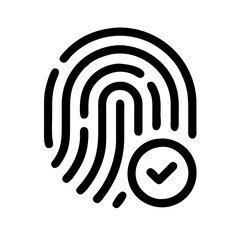 Fingerprint Authentication Icon – Modern Biometric Security