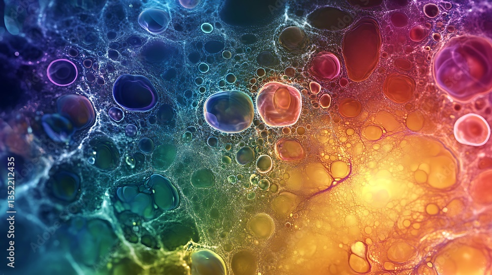 Aufkleber a stunning depiction of the cosmic microwave background with intricate patterns and a colorful gradi