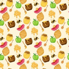 seamless background with sweets