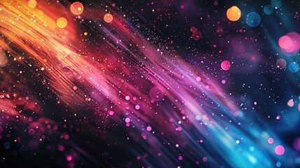 Fototapeta premium Abstract of digital shape or line and technological cyber style particle design connect in surreal electronic shape designing. High tech scenery express seamless pattern perfect for wallpaper. AIG53.