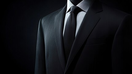 オーダースーツ〜黒背景01