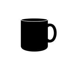 Minimalist Mug: A clean, modern, and minimalist image of a black coffee mug. This image is perfect for adding a touch of elegance to any design.