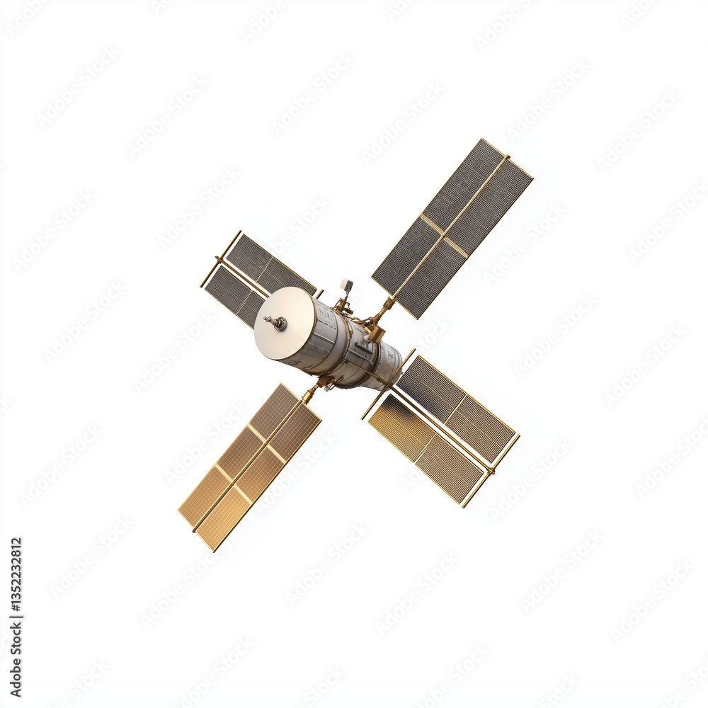 Aufkleber futuristic ai driven satellite network technology for global connectivity and communication solution