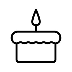 Cake Icon. symbol for mobile concept and web design. vector illustration
