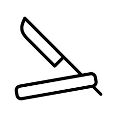Razor Icon. barber shop sign. Vector Illustration