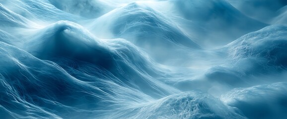 Obraz premium Stunning Aerial View of Windswept Snow Landscape