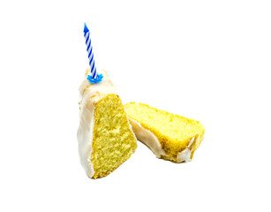 Kerze auf Kuchen Geburtstagskuchen studio