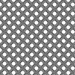 Black and White Concentric Circle Pattern