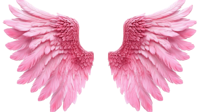 Pair of Pink Angel Wings