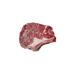 Obraz premium Prime Rib Steak Raw Beef Cut Delicious Meat Food,