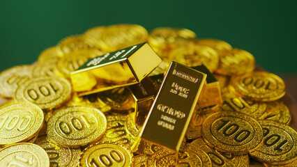 Gold brings luxury and wealth, investing in gold and collecting gold for financial freedom.