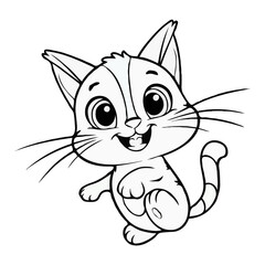 Adorable cartoon puppy and bunny in a playful, hand-drawn style—big eyes, floppy ears, friendly smiles, and charming details in a simple black-and-white ink sketch.