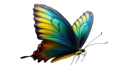 Colorful Butterfly in Flight