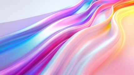Obraz premium Abstract vivid colorful wave flow express the energetic texture. Seamless texture of vividness curve swirling convey sense of harmony and wonderful scene perfect for effect and graphic design. AIG53.