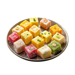 thai dessert on a white background