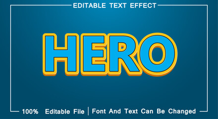 3D text effect on blue background editable file. 3D design text can be changed.