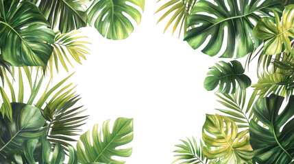 Tropical Leaf Background Design