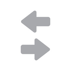 right left arrow icon design illustration