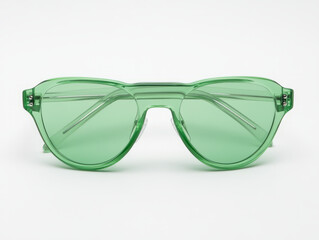 Green Transparent Fashion Sunglasses