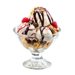 ice cream with chocolate