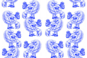 blue and white background