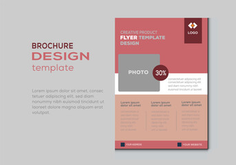 Modern a4 product catalog design template Brochure Layout.