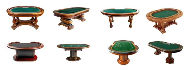 Game Table isolate on transparency background