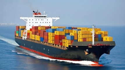 Cargo Ship at Sea: A Colossus of Commerce