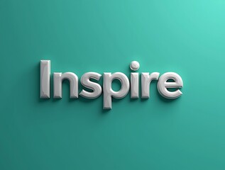 modern_3d_metallic_silver_inspire_with_a_reflective_finish_on_a_gradient_teal_background