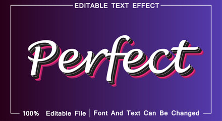 Modern editable text effect vibrant modern color, 3D design, text and font can be changed.