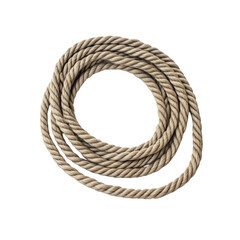 Rope isolated on a white backround. cutout and no shadow 