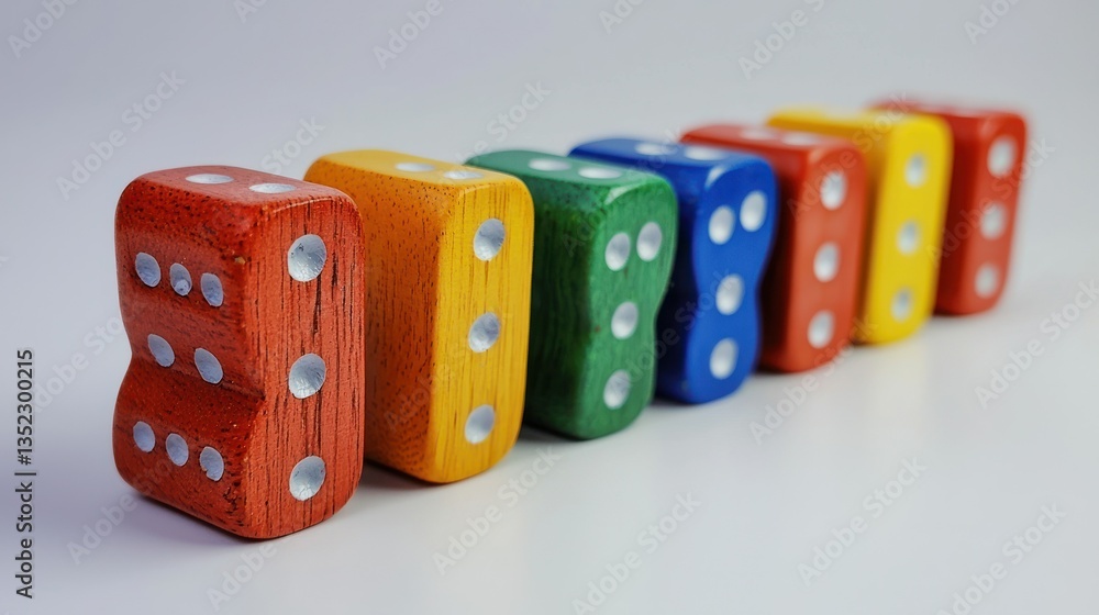 Poster a row of dominoes set up for a chain reaction