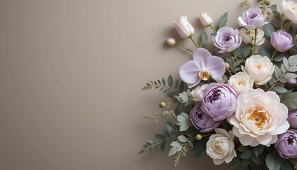 A luxurious floral arrangement featuring intricately detailed blooms in a very elegant setting