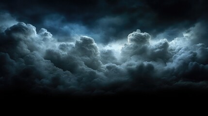 Obraz premium Dark ominous clouds fill the sky, hinting at a storm brewing