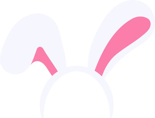 Bunny hat Easter day vector. Vector Illustration Clipart object design element for celebrate Easter day
