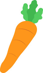 Carrot Easter day vector. Vector Illustration Clipart object design element for celebrate Easter day