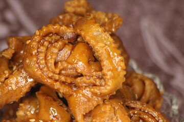 Moroccan Sweet Pastry Chebakia or Shebakia