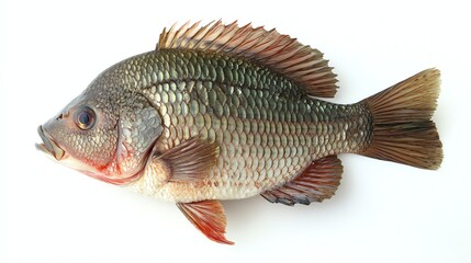 Fototapeta premium Nile tilapia on White background