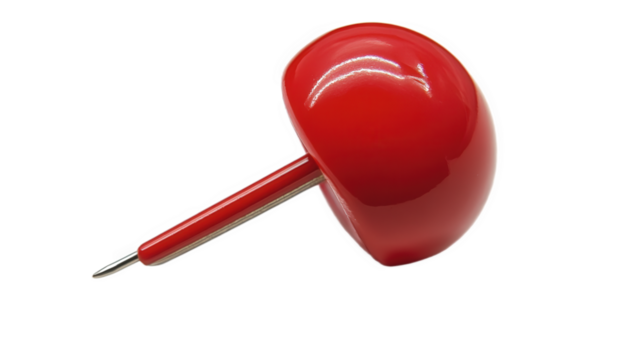 red push pin
