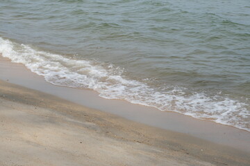 Sandy beach and sea for background