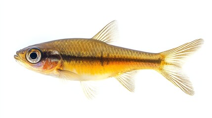 Obraz premium Yellowtail rasbora on White background