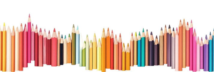 Obraz premium colored pencils vector illustration