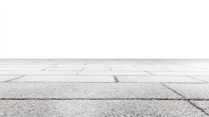 Fototapeta premium Textured Gray Paving Stones with Clean White Background for Modern Architectural Design and Minimalist Interior or Exterior Spaces