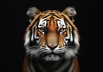 Fototapeta premium Tiger front view 